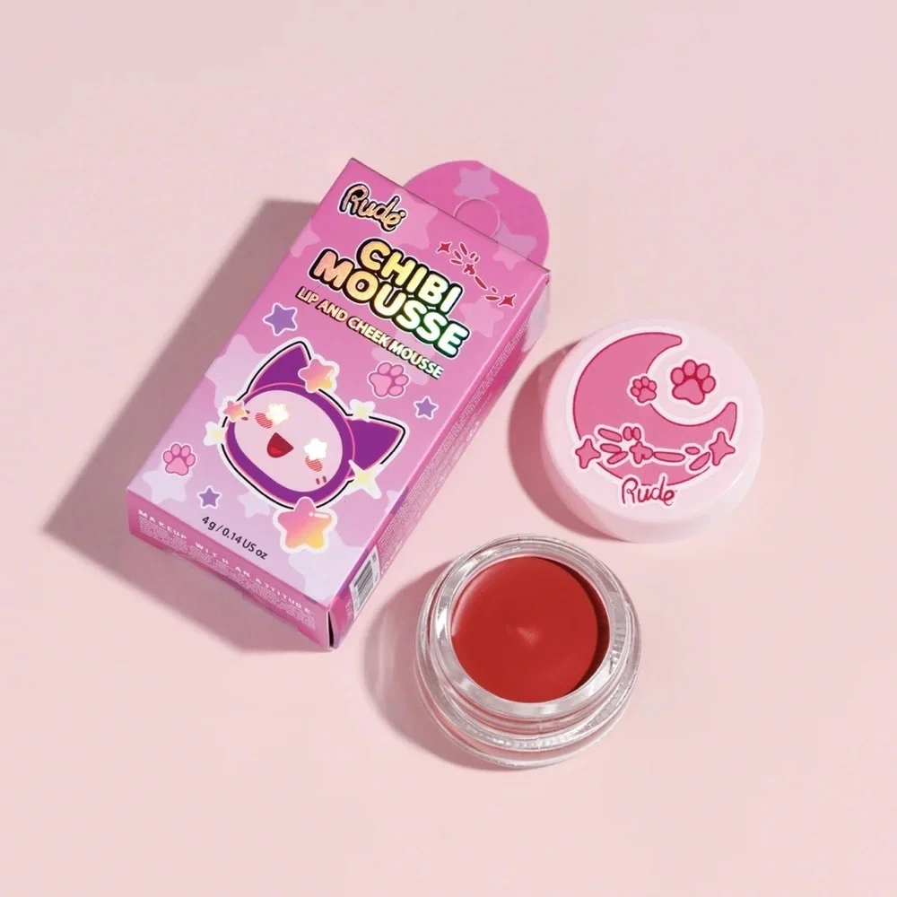 3/$15 🌸 Rude Chibi Mousse Lip and Cheek Mousse- Nyan